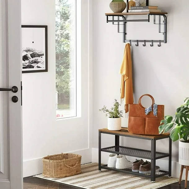 Williston Parke Hall Tree 27.6'' Wide with Bench and Shoe Storage